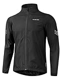 INBIKE Ciclismo Chaqueta Chubasquero Hombre Impermeable Mujer MTB Invierno Chaqueta  Bicicleta  Verano Reflectante Ropa  Running Negro L