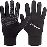 HoloHolo Guantes de Invierno,Guantes Ciclismo para Hombres Mujeres,Guantes MTB Impermeables,Conducir Antideslizante,Guantes Correr Pantalla táctil