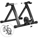 Tecmaqui Rodillos para Bicicleta 330LBS Entrenador para Bicicleta en Interior 750W Resistencia Fluida Soporte Portátil para Ejercicio de Bicicleta en Interior Rodillos con Fluido para Bicicletas