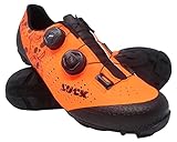 LUCK Zapatillas MTB Galaxy Calaveras. Zapatos Ciclismo Montaña para Hombre y Mujer. Suela de Carbono. Doble Cierre Rotativo ATOP. Calzado Bicicleta MTB (Numeric_41)