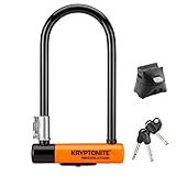 Kryptonite New-U - Evolution Antirobbo para Bicicleta, Motocicleta, Naranja, 10 x 22,9 cm