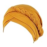 Funda para la cabeza étnica para el cabello, gorro trenzado, gorro de béisbol, gorra de béisbol, marco de lavado para lavar, compatible con máquina, amarillo, Talla única