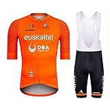 WADRI Verano Traje Ciclismo Hombre, Ropa Ciclismo Hombre Culote Bicicleta Hombre Equipacion Ciclismo Hombre Mallot y Culot MTB, Jersey + Pantalones Cortos y Babero MTB