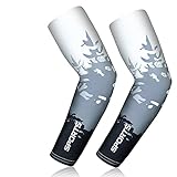 flintronic Manguitos de Enfriamiento para Brazos, Protección UV, Guantes que Absorben la Humedad para Cubrir el Brazo para Conducir, Ciclismo,Para Mujeres/Hombres (L)