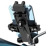 Teksome Soporte para teléfono de Motocicleta | Soporte para teléfono de Bicicleta para Montaje en vástago - Actualice el Clip de Manillar de instalación rápida para Scooter de Bicicleta, Abrazadera