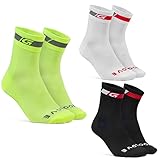 Gripgrab Calcetines Ciclismo Classic Regular Cut Verano Cortos Altura 12cm Bicicleta Carretera MTB Pack de 3