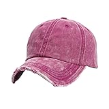 Mauqfra Gorra de béisbol de mezclilla lavada de verano, sombrero de mezclilla desgastado, sombrero de viaje, sombrero de verano casual hiphop, sombrero de ciclismo para niños y niñas, WR, M