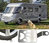 elropet Soporte para perros / camping con perros/punto de anclaje/anclaje de suelo para autocaravana / caravana de acero inoxidable, muy estable