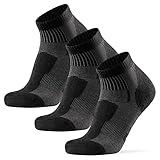 DANISH ENDURANCE Hiking Low-Cut Socks, 3 Pack (Negro, 39-42)