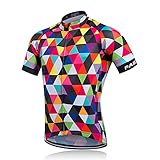 Maillot Ciclismo Hombre, Maillot Montaña Hombre, Camiseta de Bicicleta Chaqueta de Malla de Manga Corta, Transpirable, Secado rápido, Top de Bicicleta de Ciclo