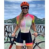 Maillot De Ciclismo Para Mujer Kits De Mono De Triatlón Profesional Para Mujer Ciclismo Maillot De Bicicleta De Carretera Conjunto De Ropa De Ciclismo Acolchado 4D Para Mujer Pantalones Cortos De Cicl