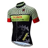 Ciclismo Jersey Hombres Bike MTB Cremallera Mountain Road Bicicletas Tops Camisetas Transpirable Ropa de Secado rápido Pro Team Deportes al Aire Libre Ciclismo para Ropa Verde Gris tamaño XXL