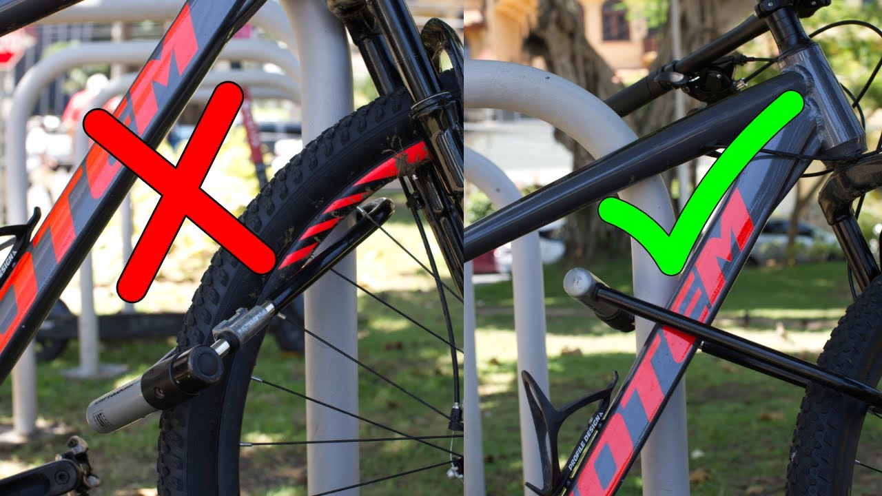 Como usar un antirrobo en U para proteger tu bicicleta